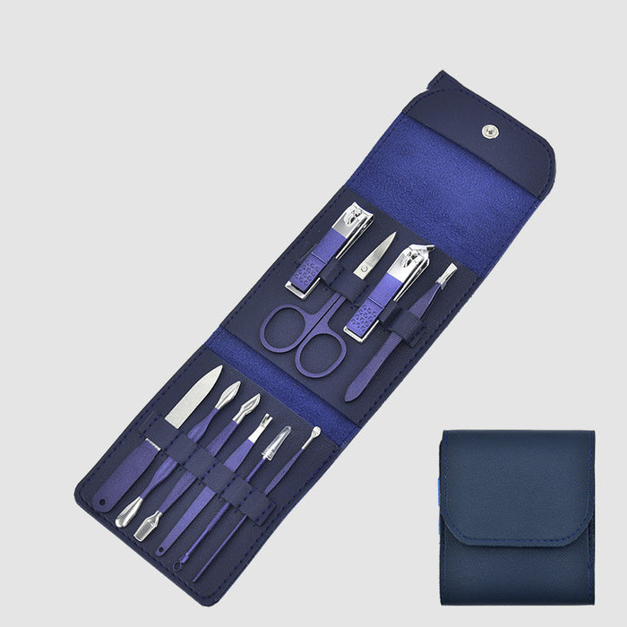 Manalocks Stainless steel black nail clipper set