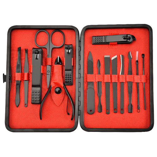 Manalocks Stainless steel black nail clipper set