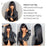 Black Long Straight Wig Female Black Straight Bangs Long Straight Hair Chemical Fiber